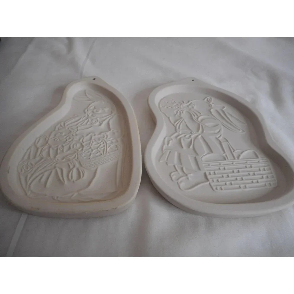 1996 & 1997 Longaberger Pottery Easter Cookie Mold